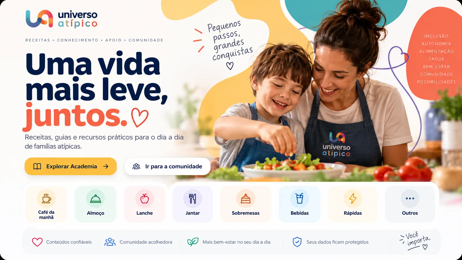 Uma vida mais leve, juntos — Universo Atípico